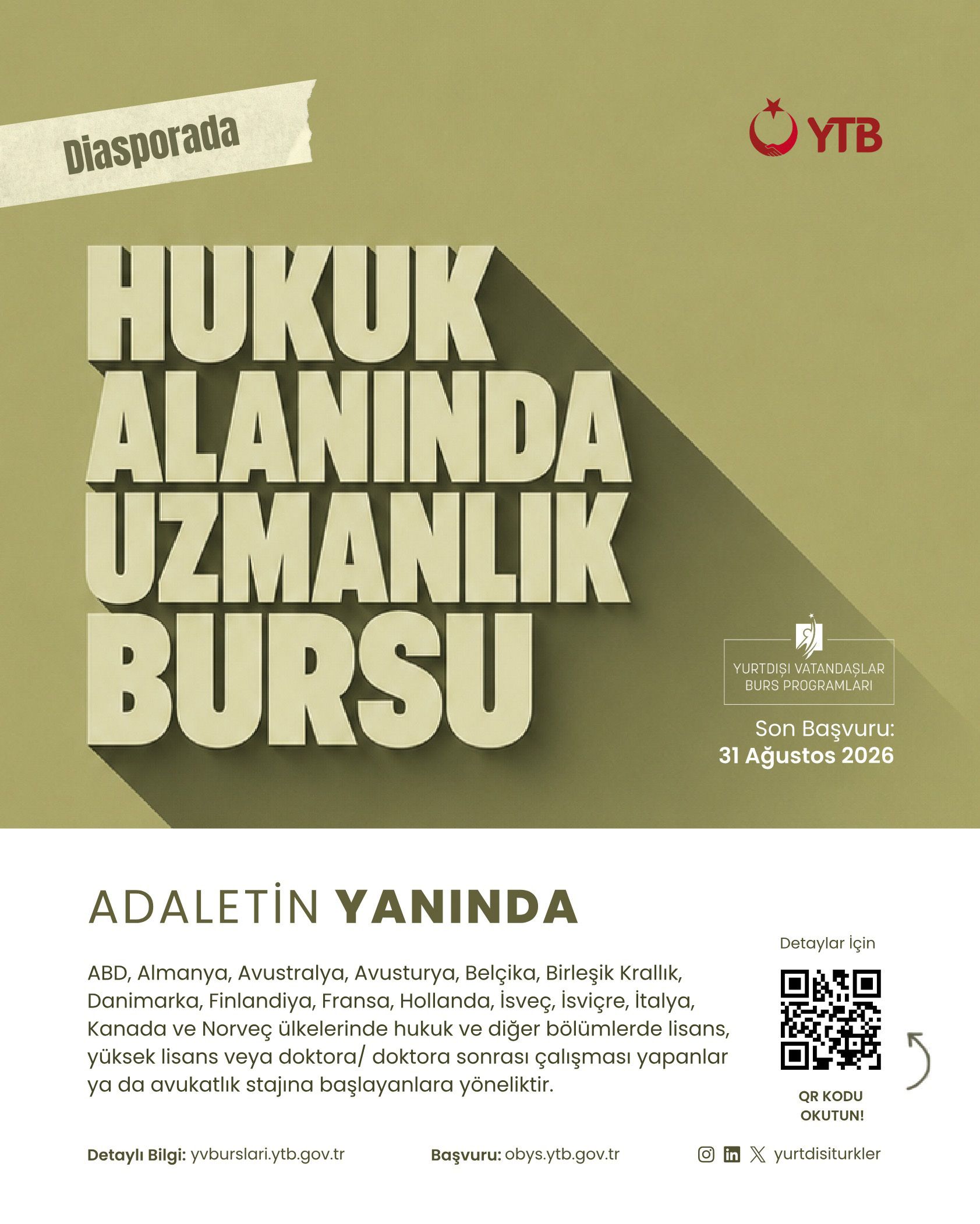 YTB, Yurt Dışındaki Vatandaşların Eğitim Yolculuğunu Burs Programlarıyla Destekliyor