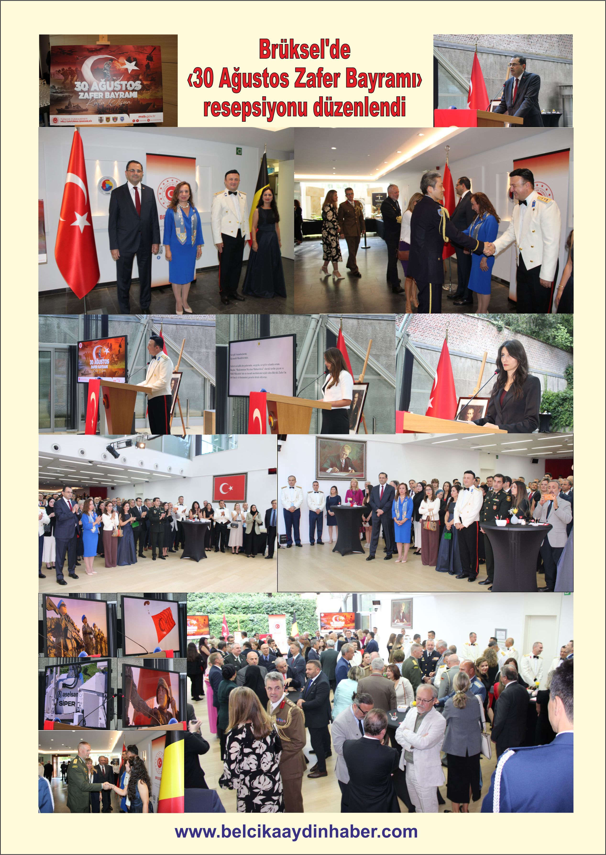Brüksel'de 30 Ağustos Zafer Bayramı resepsiyonu düzenlendi