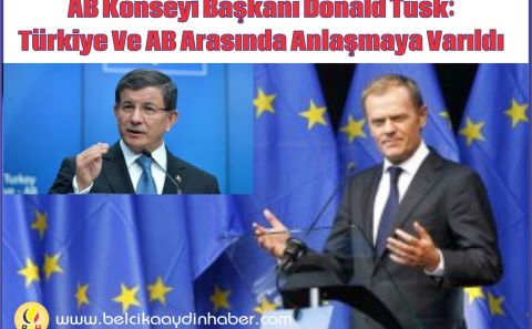 Başbakan Davutoğlu: AB İle Anlaşmaya Vardık