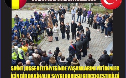SAİNT JOSSE BELEDİYESİNDE YAŞAMLARINI YİTİRENLER ANILDI