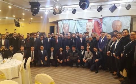 EMİRDAĞ BELEDİYE BAŞKANI UĞUR SERDAR KARGIN  ESKİŞEHİRLİ ÜLKÜCÜLERİN  ''MÜLK PROJE'' İSTİŞARİ YEMEĞİNE KATILDI