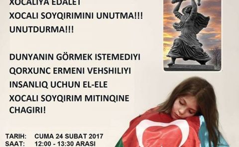 HOCALI SOYKIRIMININ 25. YIL DÖNÜMÜ NEDENIYLE MİTİNG DÜZENLENİYOR