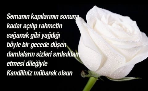ÜÇ AYLARIN BAŞLANGICI OLAN REGAİP KANDİLİNİZ MÜBAREK OLSUN