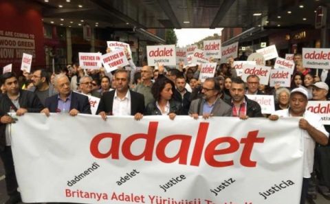 Londra'da 'Adalet Yürüyüşü'ne destek yürüyüşü yapıldı
