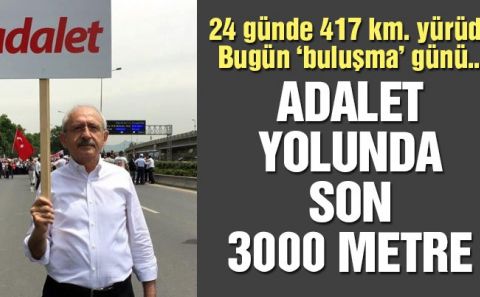 Adalet yürüyüşünde yirmi beşinci ve son gün