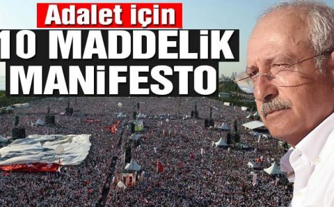 İki milyon aşkın kişinin katıldığı Maltepe mitinginde Kılıçdaroğlu'ndan 'Adalet için 10 maddelik manifesto'