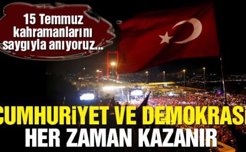 Yaşasın Cumhuriyet, yaşasın demokrasi