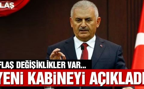 Son dakika… Başbakan Binali Yıldırım yeni kabineyi açıkladı