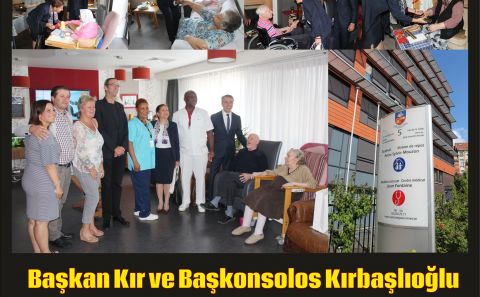 Başkan Kır ve Başkonsolos Kırbaşlıoğlu Huzurevini ziyaret ederek, bayram kutladı