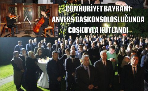 ANVERS BAŞKONSOLOSLUĞUNDAN CUMHURİYET RESEPSİYONU