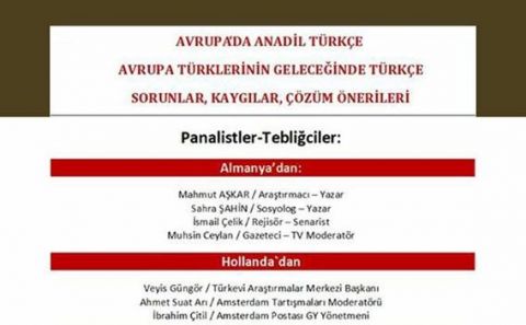 ANADİL TÜRKÇE BELÇİKA'DA MASAYA YATIRILIYOR