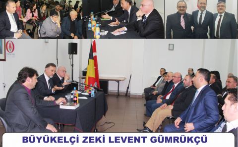 BRÜKSEL BÜYÜKELÇİSİ LEVENT GÜMRÜKÇÜ GENT STK TEMSİLCİLERİYLE TANIŞTI