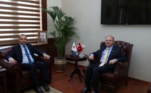 Vali Çakacak, Belçika Federal Meclisi Milletvekili Yüksel'i Makamında Kabul Etti