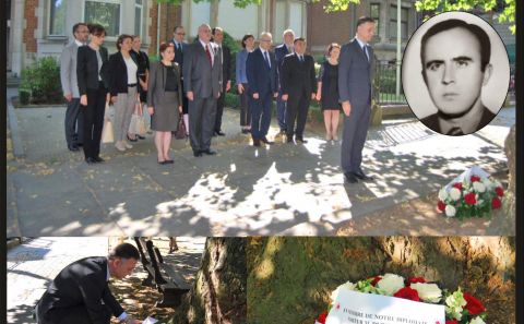 Şehit diplomatımız Dursun Aksoy Belçikaâ€™da anıldı.