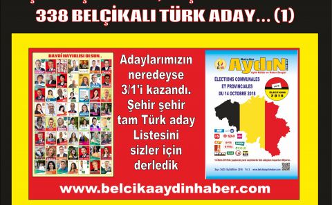 BELÇİKAâ€™DAKİ YEREL SEÇİMLERE KATILAN TÜRKLER VE ALDIKLARI OYLAR (1)