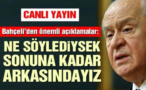 Bahçeli: Bundan böyle ittifak niyetimiz yoktur