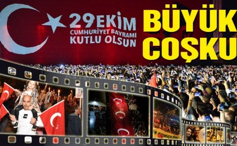 TÜM YURTTA ON MİLYONLAR CUMHURİYET COŞKUSU YAŞADI