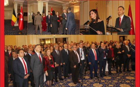 T.C. BRÜKSEL BÜYÜKELÇİLİĞİ CUMHURİYET RESEPSİYONUNA İLGİ BÜYÜKTÜ