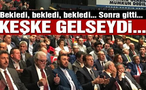 Ekrem İmamoğlu, Yıldırımâ€™ı bekledi gelmeyince ayrıldı