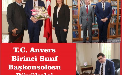 T.C. Anvers Birinci Sınıf Başkonsolosu Büyükelçi Korkut Tufanâ€™ı ziyaret ettik