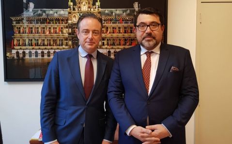 BAŞKONSOLOS KORKUT TUFAN, N-VA GENEL BAŞKANI BART DE WEVER İLE GÖRÜŞTÜ.