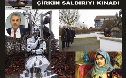 AZERBAYCAN BELÇİKA DOSTLUK CEMİYETİ ERMENİLERİN XURSIDBANU NATEVAâ€™NIN HEYKELİNE YAPTIKLARI ÇİRKİN SALDIRIYI KINADI