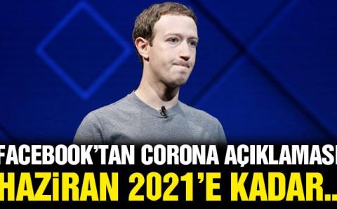 Facebook kalabalık toplantıları Haziran 2021â€™e kadar iptal etti
