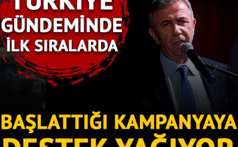 Mansur Yavaş'ın başlattığı kampanya Türkiye gündeminde! Destek yağıyor