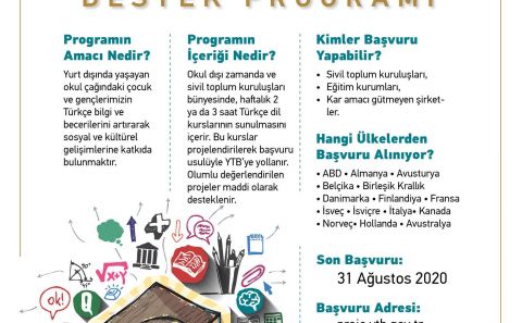 YTBâ€™NİN â€œTÜRKÇE SAATİ PROJE DESTEK PROGRAMIâ€NA BAŞVURULAR BAŞLADI 