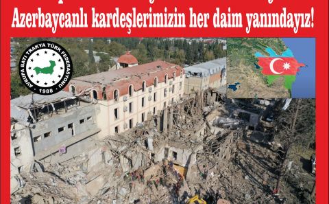 Kısa adı ABTTF olan Avrupa Batı Trakya Türk Federasyonun'dan Azerbaycan'a destek mesajı