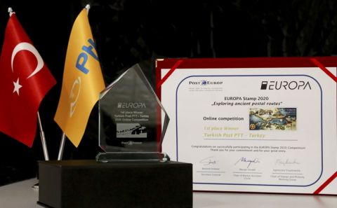 PTT, 'En İyi Avrupa Pulu Yarışması'nda birinci oldu