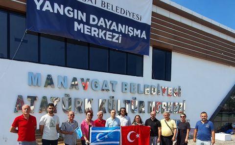 Irak Türkleri heyeti yangın bölgesinde