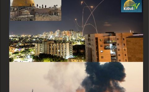 DİRENİŞ FÜZELERİ SİYONİST İSRAİL'E ŞOK YAŞATIRKEN İSRAİL İSE BAKANLIK BİNALARINI VE SİVİLLERİ VURUYOR