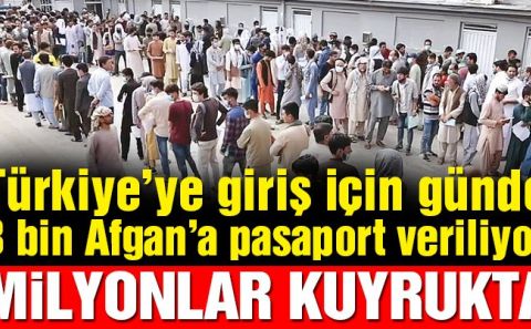 AFGANİSTAN'DA MİLYONLAR KUYRUKTA 