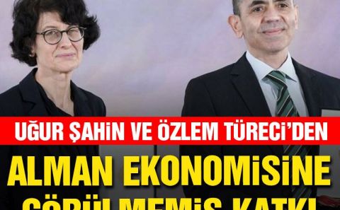Uğur Şahin ve Özlem Türeciâ€™den Almanya ekonomisine görülmemiş katkı