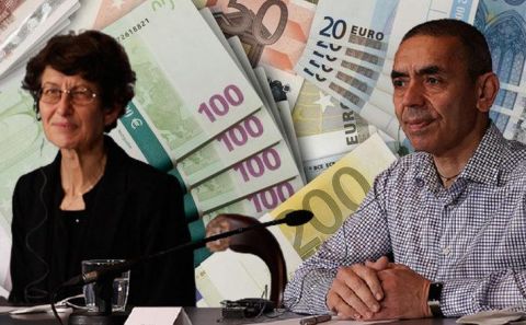 Şahin ve Türeci'nin resimlerinin euro banknotların üzerine basılması önerildi
