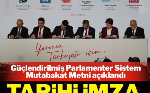Ankaraâ€™da tarihi gün: Altı muhalefet lideri bir arada