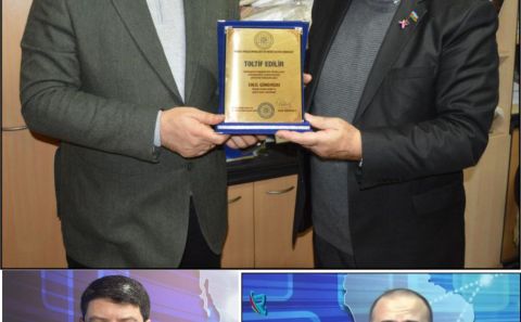 ~~BELCİKA AYDIN HABERâ€™E KARDEŞ AZERBAYCANâ€™DAN PLAKET TAKDİMİ