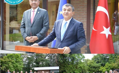 AB DAİMİ TEMSİLCİ BÜYÜKELÇİ KAYMAKÇI TÜRK DEVLETLERİ BRÜKSEL BÜYÜKELÇİLERİNİ RESEPSİYONLA AĞIRLADI
