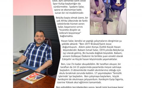 'SLR GRUP' BAŞKANI İŞADAMI HASAN SALAR:  â€œ İSTİKRALI BİR ŞEKİLDE BELÇİKA VE AFRİKA'DAKİ  ÇALIŞMALARIMIZLA BÜYÜMEYE DEVAM EDİYORUZ â€