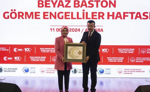 Bakan Göktaş, "Beyaz Baston Görme Engelliler Haftası" programında konuştu