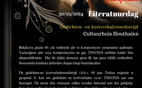 BELÇİKA TÜRK EĞİTİM VAKFI 60.YIL NEDENİYLE 'ŞİİR YARIŞMASI' DÜZENLİYOR...