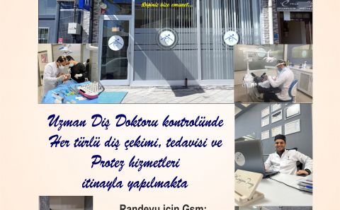 SEVGİLİ IĞDIRLI HEMŞEHRİLERİMİZ 'IĞDIR'DA DİŞ SAĞLIĞINIZ İÇİN GÜVENEBİLECEĞİNİZ DİŞ HEKİMİ CENGİZCAN TUNAY MUAYENEHANESİ HİZMETİNİZDE
