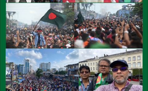 BELÇİKALI BANGLADEŞLİLERİN DE DESTEKLEDİĞİ GENÇLERDEN ZAFERLE SONUÇLANAN EYLEM...