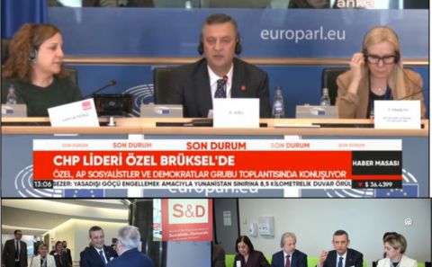CHP Genel Başkanı Özel, AP Türkiye Daimi Raportörü Nacho Sanchez Amor ile görüştü