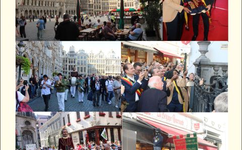 BELÇİKA’NIN MEŞHUR MASKOTU ‘MANNEKEN-PIS’ 1210. ELBİSESİNİ GÖRKEMLİ BİR TÖRENLE GİYDİ