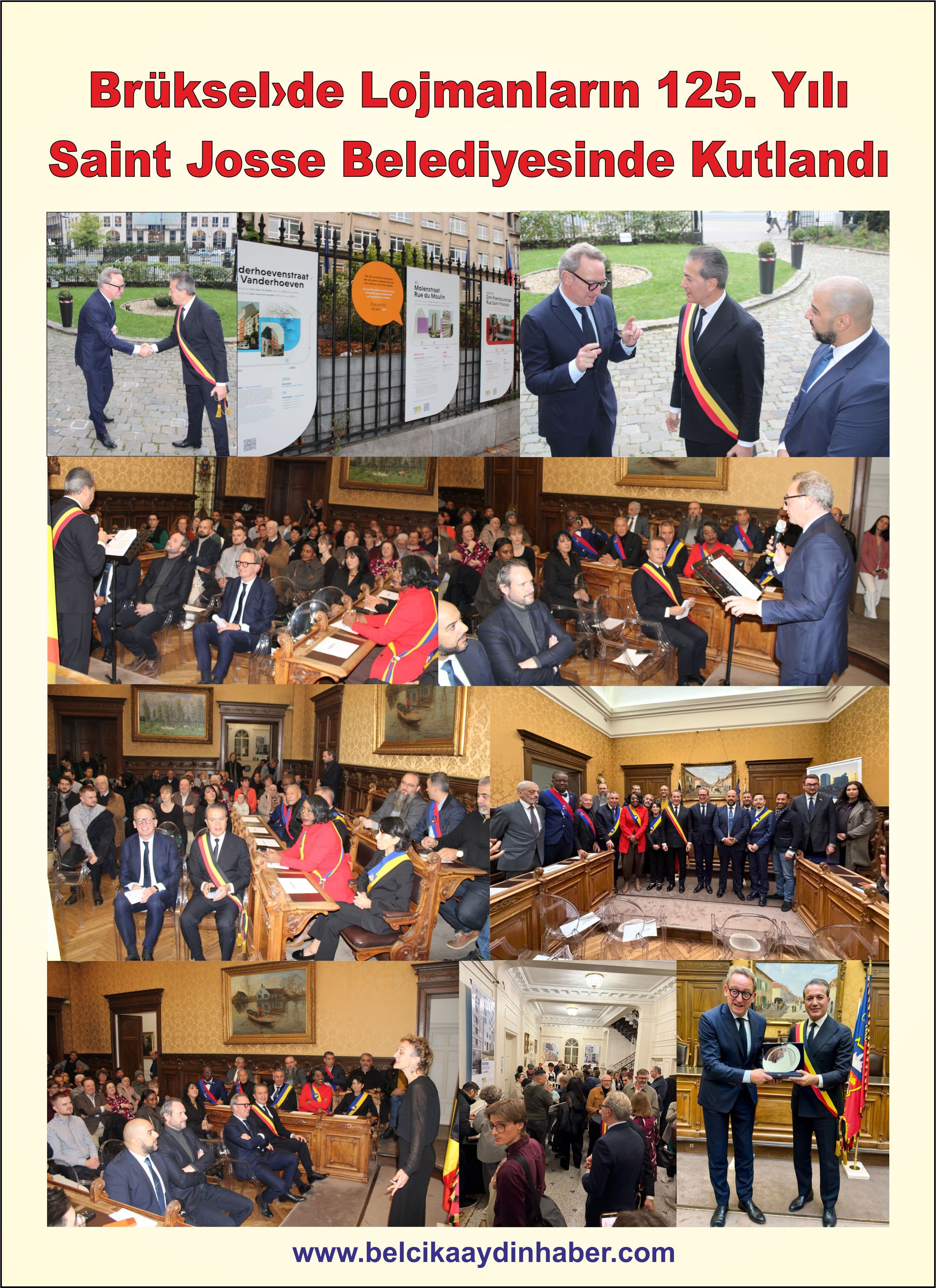 Brüksel’de Lojmanların 125. Yılı Saint Josse Belediyesi’nde Kutlandı