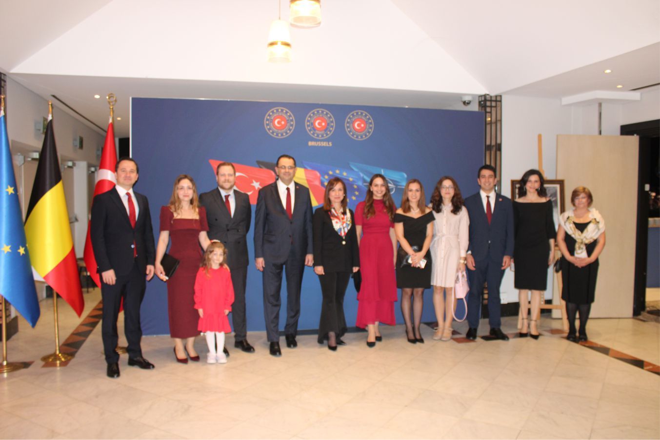 Brüksel'de Türk temsilcilikleri, Cumhuriyet Bayramı için ortak resepsiyon verdi